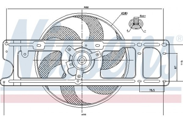Nissens Βεντιλατέρ, Ψύξη Κινητήρα - 85253
