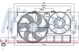 Nissens Βεντιλατέρ, Ψύξη Κινητήρα - 85262