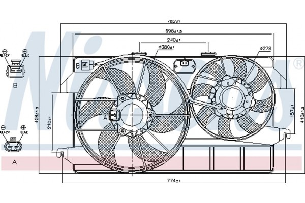 Nissens Βεντιλατέρ, Ψύξη Κινητήρα - 85263