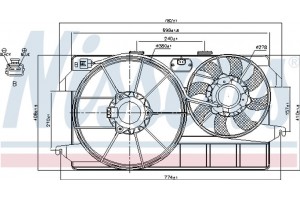 Nissens Βεντιλατέρ, Ψύξη Κινητήρα - 85264