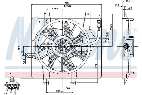 Nissens Βεντιλατέρ, Ψύξη Κινητήρα - 85289