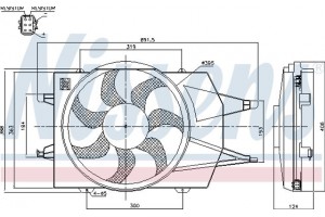 Nissens Βεντιλατέρ, Ψύξη Κινητήρα - 85342
