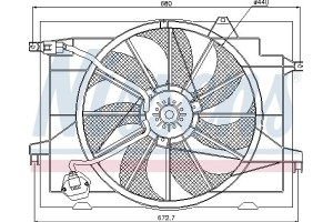 Nissens Βεντιλατέρ, Ψύξη Κινητήρα - 85366