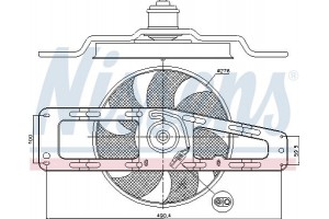Nissens Βεντιλατέρ, Ψύξη Κινητήρα - 85498