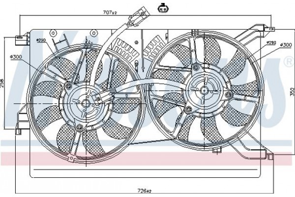 Nissens Βεντιλατέρ, Ψύξη Κινητήρα - 85523