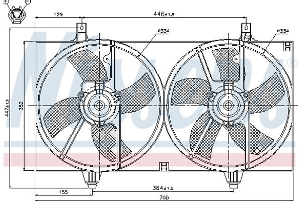Nissens Βεντιλατέρ, Ψύξη Κινητήρα - 85526