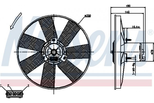 Nissens Βεντιλατέρ, Ψύξη Κινητήρα - 85538