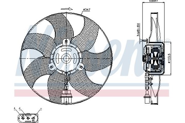 Nissens Βεντιλατέρ, Ψύξη Κινητήρα - 85543