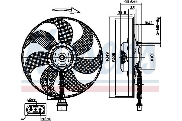 Nissens Βεντιλατέρ, Ψύξη Κινητήρα - 85544
