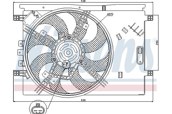 Nissens Βεντιλατέρ, Ψύξη Κινητήρα - 85564