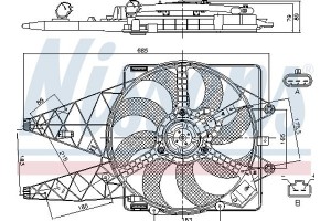 Nissens Βεντιλατέρ, Ψύξη Κινητήρα - 85569