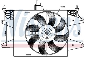 Nissens Βεντιλατέρ, Ψύξη Κινητήρα - 85572