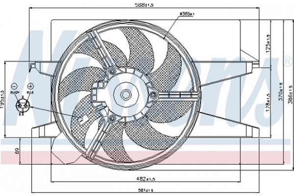 Nissens Βεντιλατέρ, Ψύξη Κινητήρα - 85583