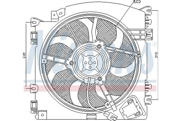 Nissens Βεντιλατέρ, Ψύξη Κινητήρα - 85598
