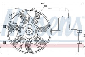 Nissens Βεντιλατέρ, Ψύξη Κινητήρα - 85604