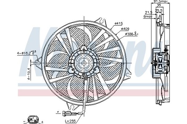 Nissens Βεντιλατέρ, Ψύξη Κινητήρα - 85605