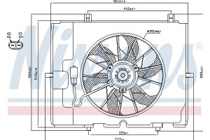 Nissens Βεντιλατέρ, Ψύξη Κινητήρα - 85653