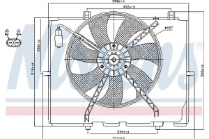 Nissens Βεντιλατέρ, Ψύξη Κινητήρα - 85654