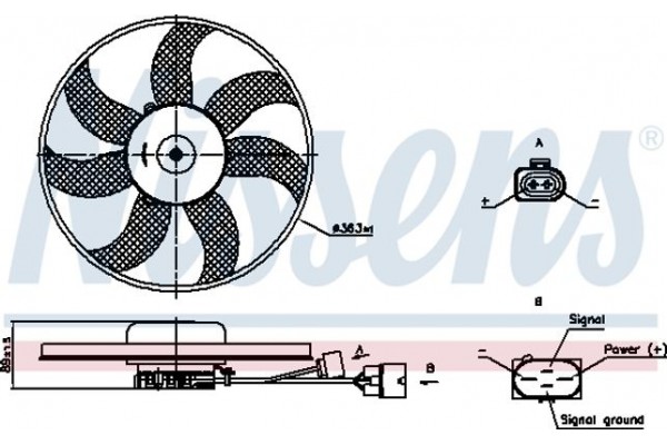 Nissens Βεντιλατέρ, Ψύξη Κινητήρα - 85678