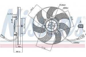 Nissens Βεντιλατέρ, Ψύξη Κινητήρα - 85680