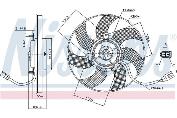 Nissens Βεντιλατέρ, Ψύξη Κινητήρα - 85680
