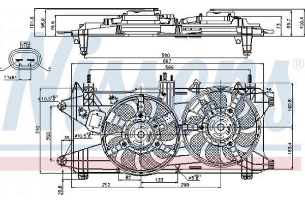 Nissens Βεντιλατέρ, Ψύξη Κινητήρα - 85689