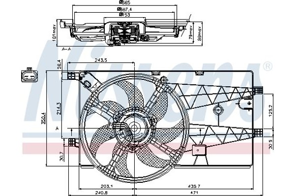 Nissens Βεντιλατέρ, Ψύξη Κινητήρα - 85693