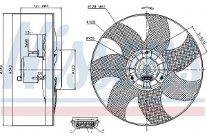 Nissens Βεντιλατέρ, Ψύξη Κινητήρα - 85698