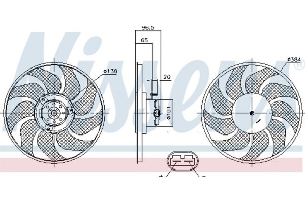Nissens Βεντιλατέρ, Ψύξη Κινητήρα - 85704