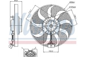 Nissens Βεντιλατέρ, Ψύξη Κινητήρα - 85715