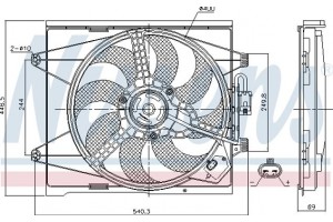 Nissens Βεντιλατέρ, Ψύξη Κινητήρα - 85744