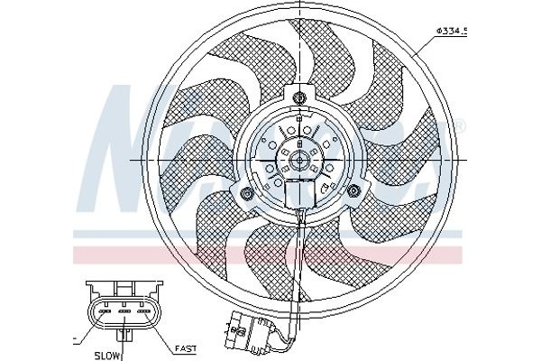 Nissens Βεντιλατέρ, Ψύξη Κινητήρα - 85755