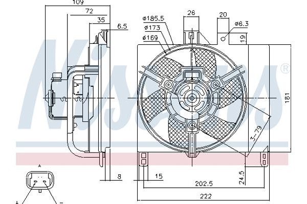 Nissens Βεντιλατέρ, Ψύξη Κινητήρα - 85765