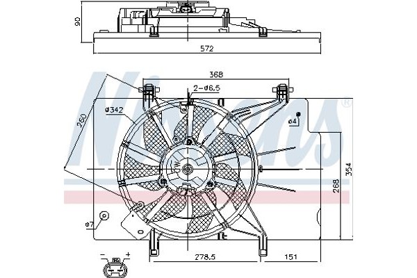 Nissens Βεντιλατέρ, Ψύξη Κινητήρα - 85768