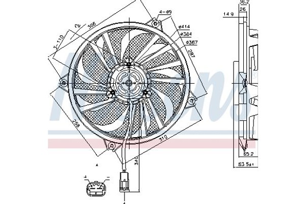 Nissens Βεντιλατέρ, Ψύξη Κινητήρα - 85789