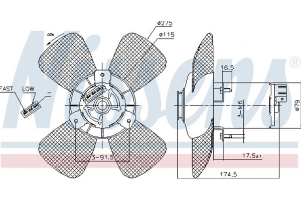 Nissens Βεντιλατέρ, Ψύξη Κινητήρα - 85801