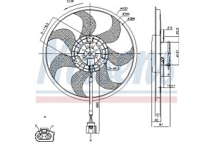 Nissens Βεντιλατέρ, Ψύξη Κινητήρα - 85805
