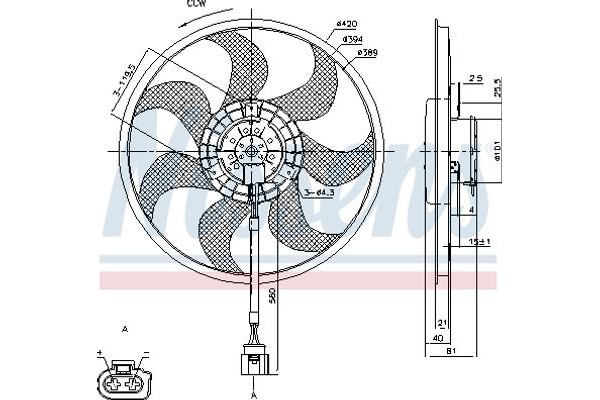 Nissens Βεντιλατέρ, Ψύξη Κινητήρα - 85805