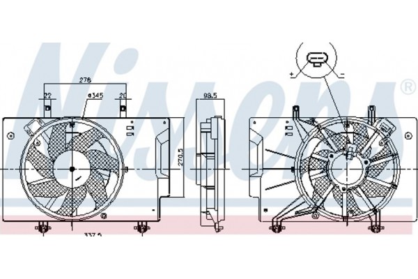 Nissens Βεντιλατέρ, Ψύξη Κινητήρα - 85810