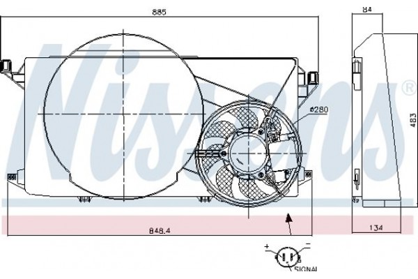 Nissens Βεντιλατέρ, Ψύξη Κινητήρα - 85825