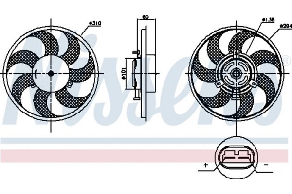 Nissens Βεντιλατέρ, Ψύξη Κινητήρα - 85879