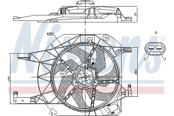 Nissens Βεντιλατέρ, Ψύξη Κινητήρα - 85883