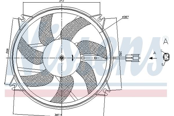 Nissens Βεντιλατέρ, Ψύξη Κινητήρα - 85886