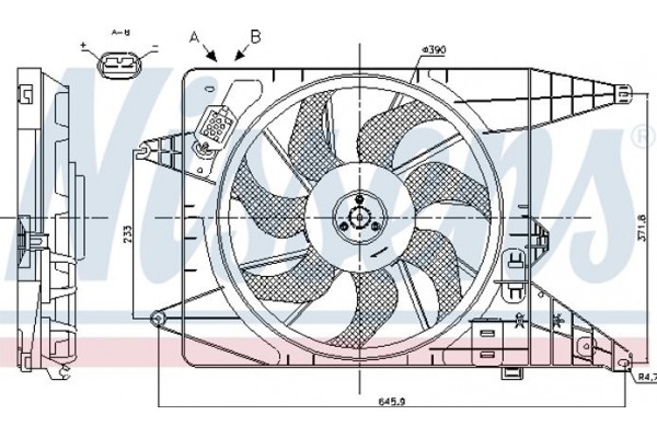 Nissens Βεντιλατέρ, Ψύξη Κινητήρα - 85890