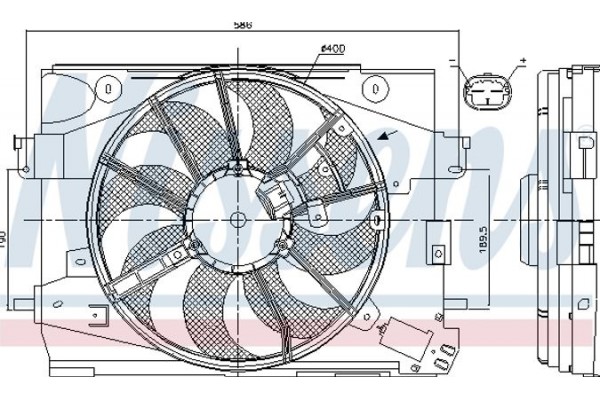 Nissens Βεντιλατέρ, Ψύξη Κινητήρα - 85892