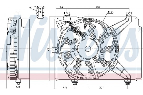 Nissens Βεντιλατέρ, Ψύξη Κινητήρα - 85894