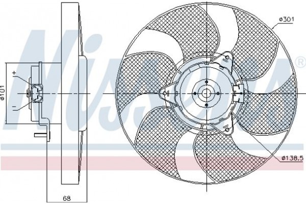 Nissens Βεντιλατέρ, Ψύξη Κινητήρα - 85900