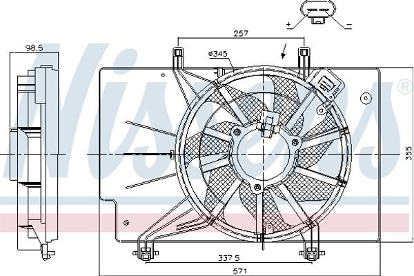 Nissens Βεντιλατέρ, Ψύξη Κινητήρα - 85910