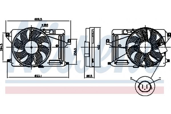 Nissens Βεντιλατέρ, Ψύξη Κινητήρα - 85917
