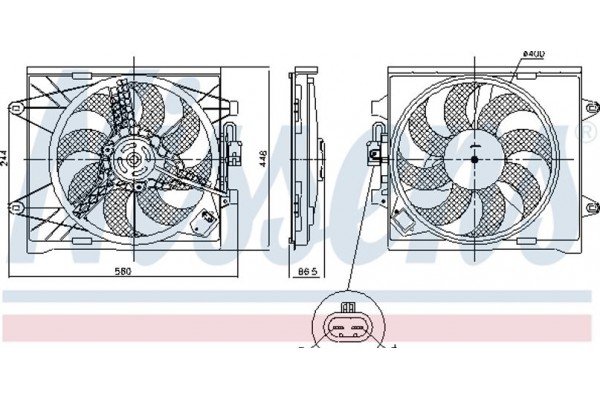 Nissens Βεντιλατέρ, Ψύξη Κινητήρα - 85921